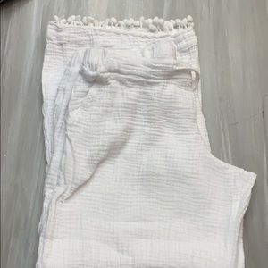 TJ Maxx white beachy loose pants
